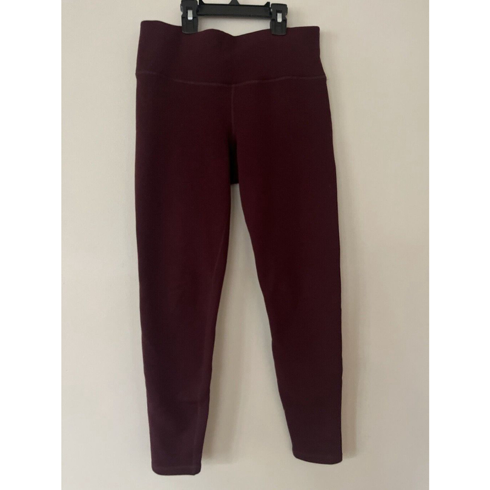ATHLETA Altitude Polartec Power Stretch Tight Burgundy Size SP Small EUC